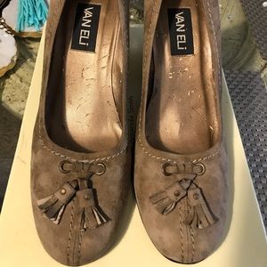 Van Eli Suede Wedges